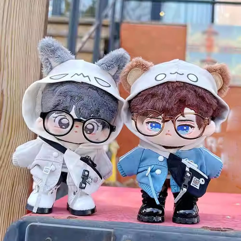 Amazon.com: niannyyhouse 10cm 15cm 20cm Plush Doll Clothes Hoodie